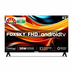 Foxsky 109 cm (43 inch) Frameless Series 4K UHD QLED Google TV FS43GATV - Refurbished - 